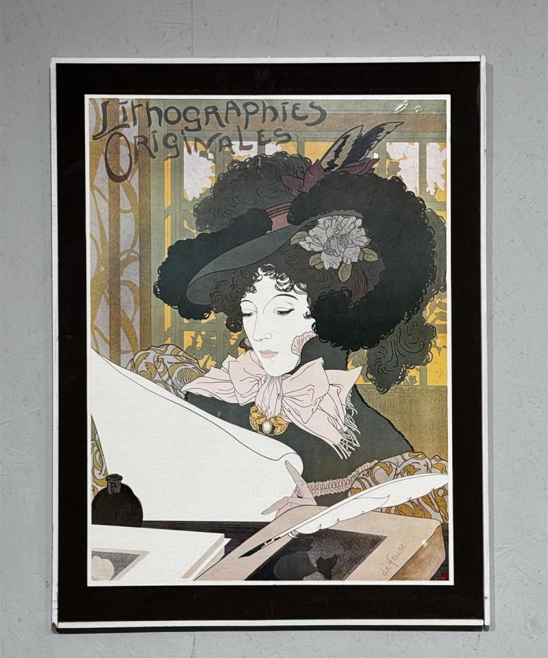 Lithographies Originales juliste puukehyksissä