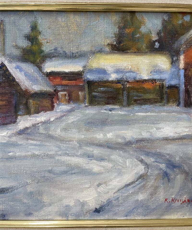 Taulu ”Aamu” öljyväri, Reijo Kivijärvi -99