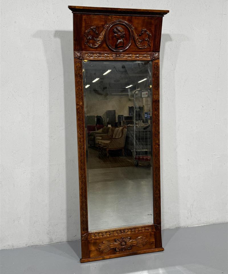 Antiikki rokokoo vartalopeili puu