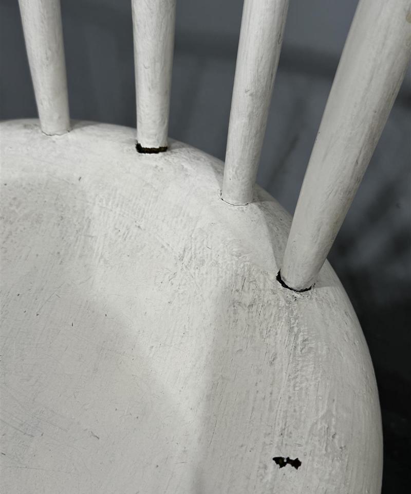 Vintage tuolit puu valkoiset (4 kpl)