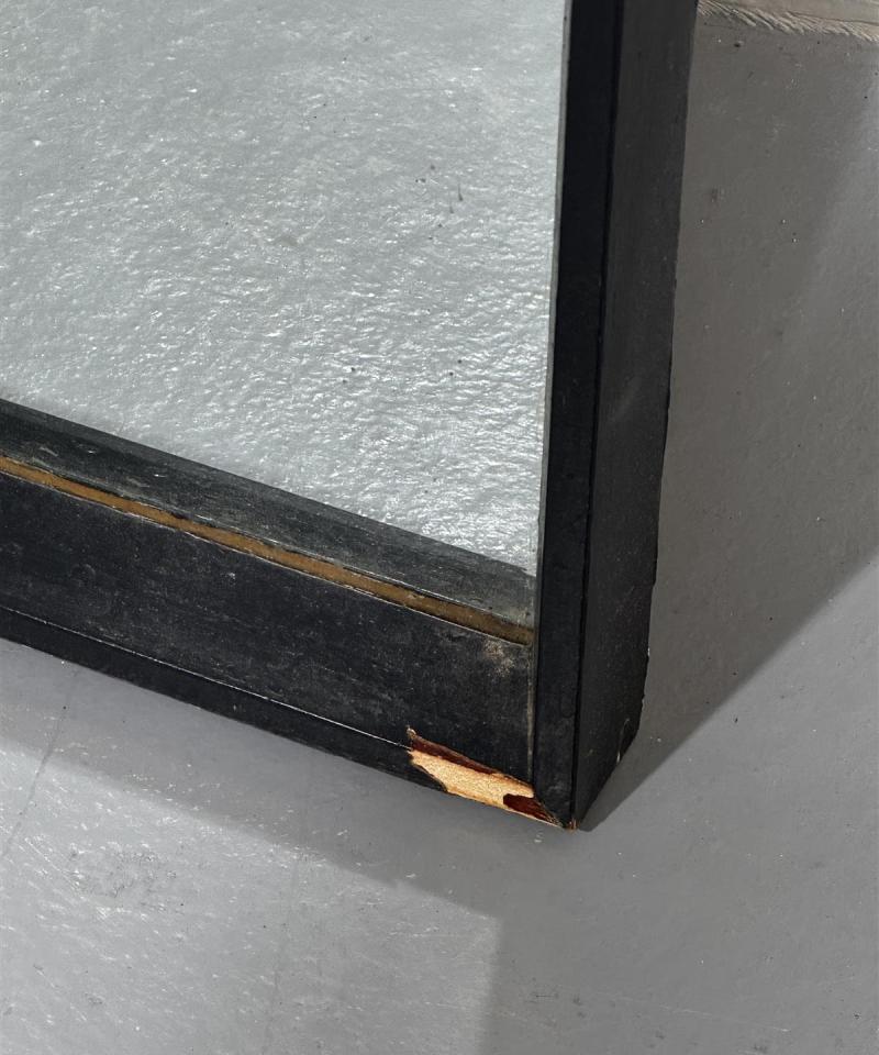 Vintage peili 32x102 musta kehys