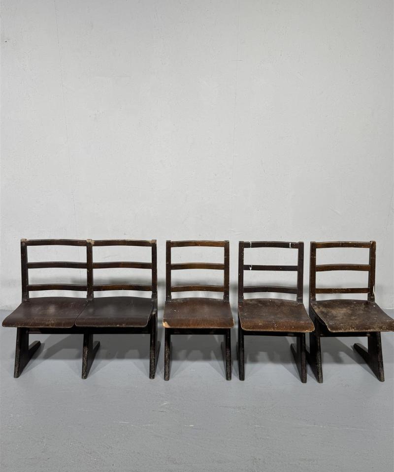 Carl Johan Boman tuolit puu ruskeat (4 kpl)