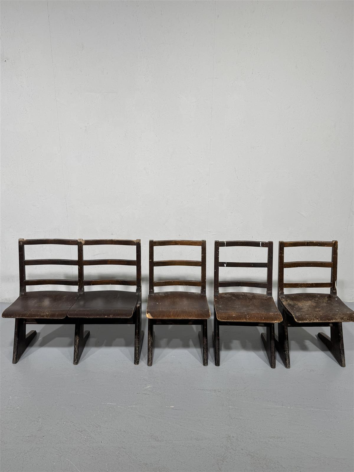 Carl Johan Boman tuolit puu ruskeat (4 kpl)