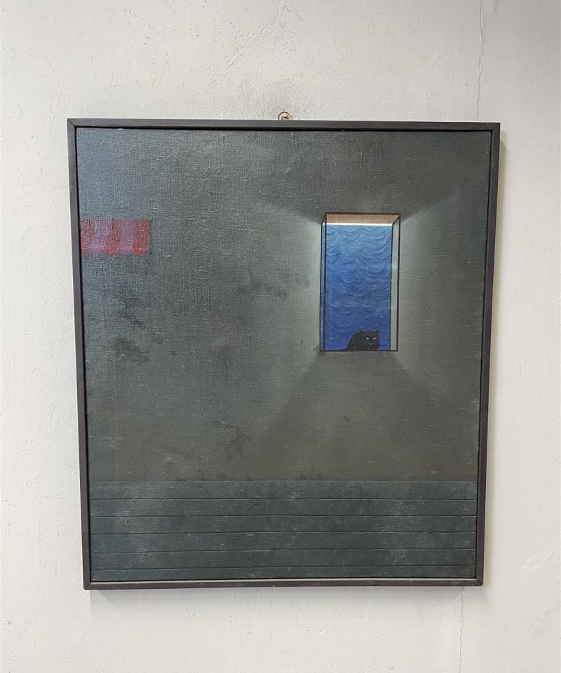 Taulu ”Spotkanie z Behemotem” öljyväri, Puola