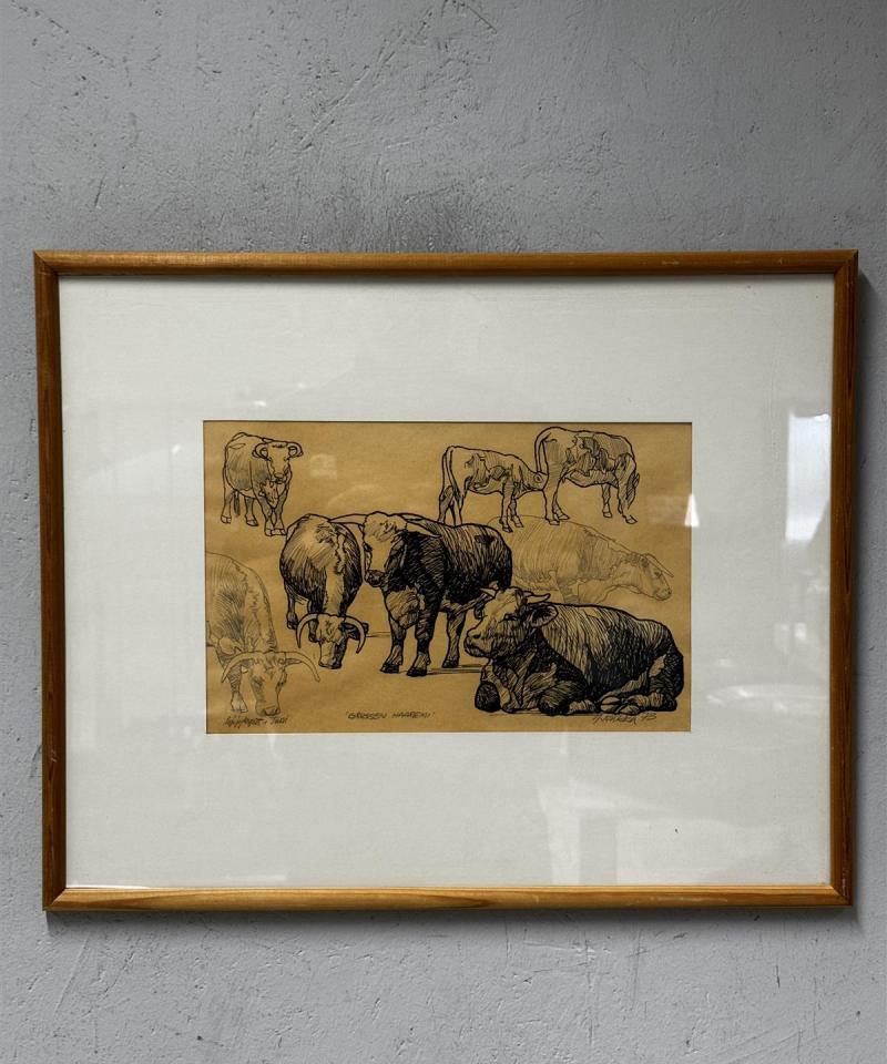 Taulu "Grussen Haaremi" piirustus Yrjö Kiikka -73