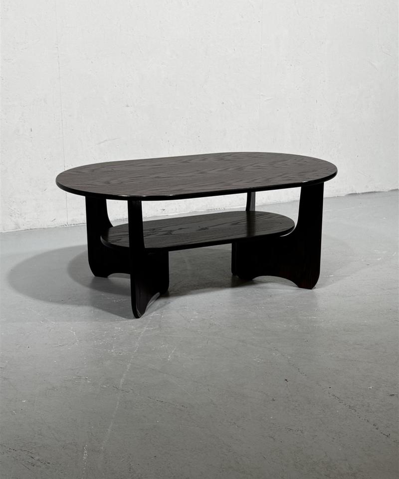 Retro ovaali sohvapöytä