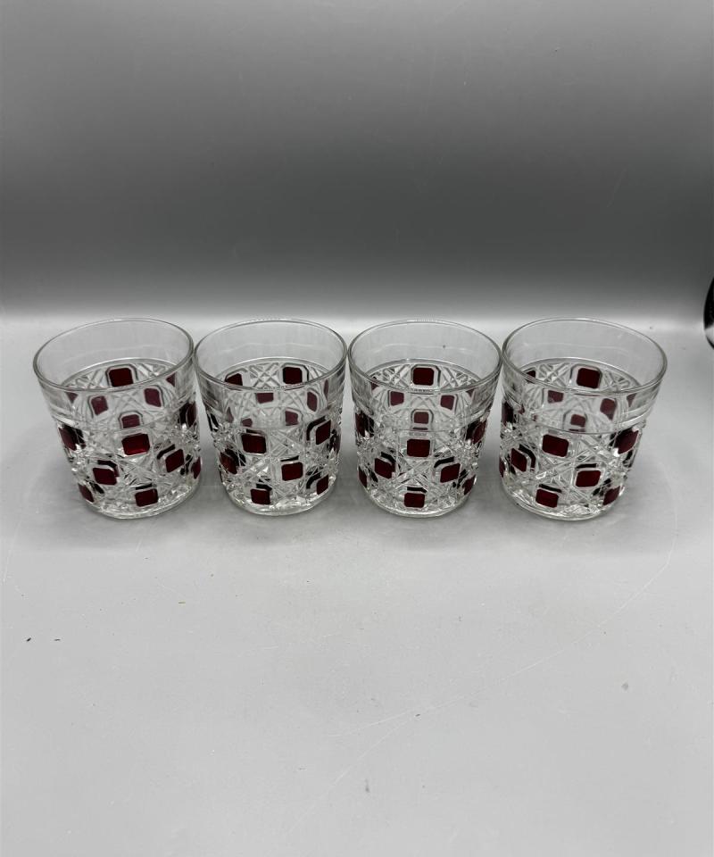 Vintage juomalasit (4 kpl) Ranska