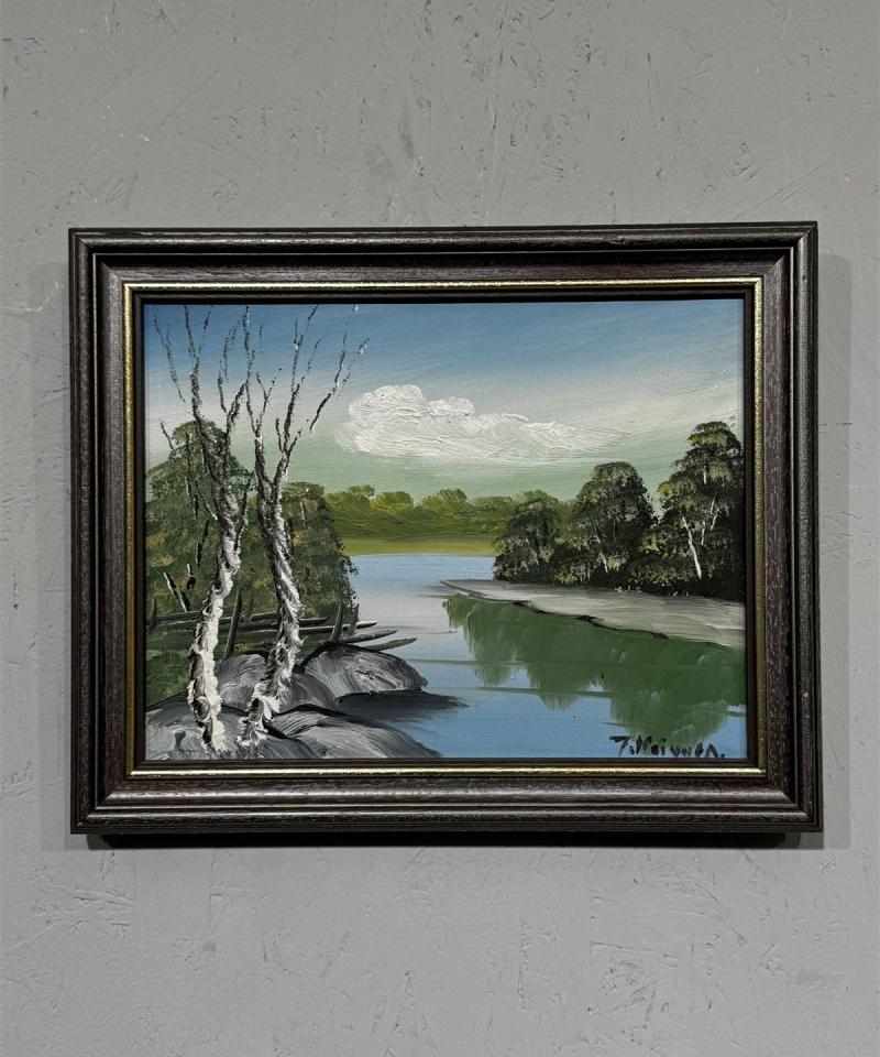 Taulu öljyvärimaalaus maisema T Koivula