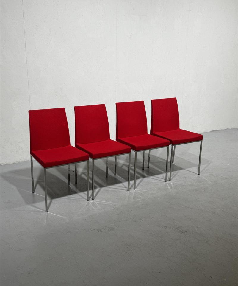 Bross tuolit punainen (4 kpl)