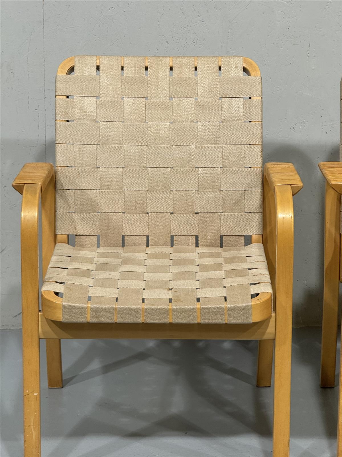 Artek Aalto 45 nojatuolit (3 kpl)