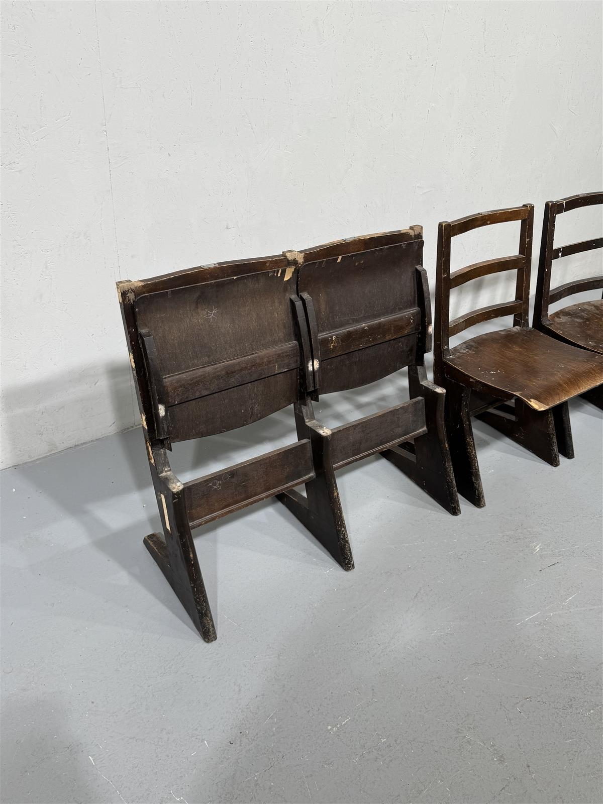 Carl Johan Boman tuolit puu ruskeat (4 kpl)