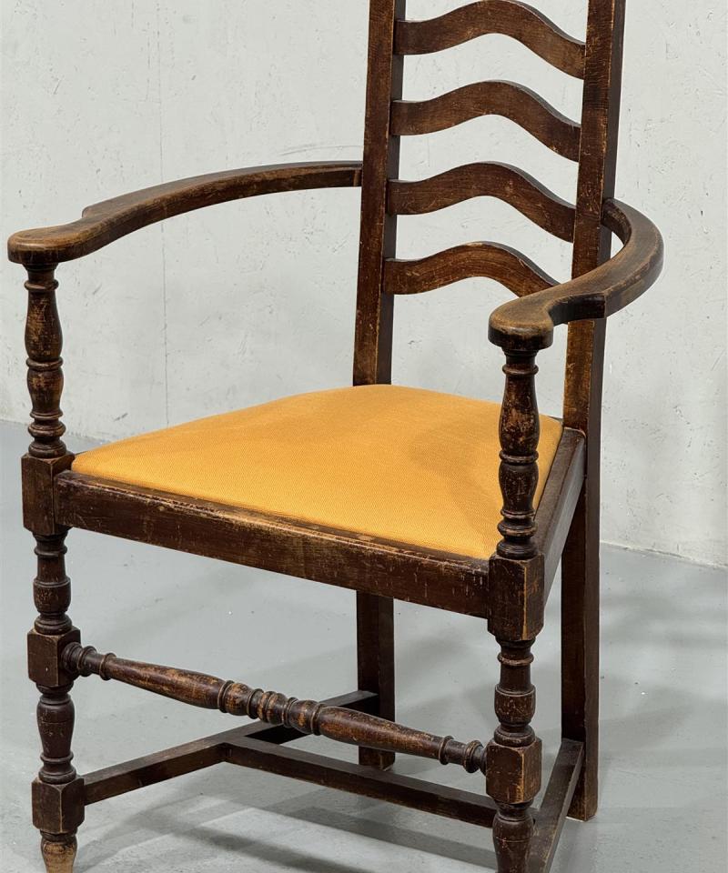 Vintage talonpoikais tuoli puu