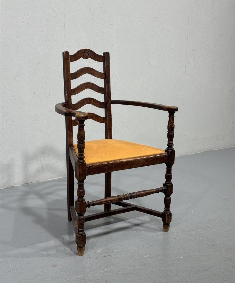 Vintage talonpoikais tuoli puu