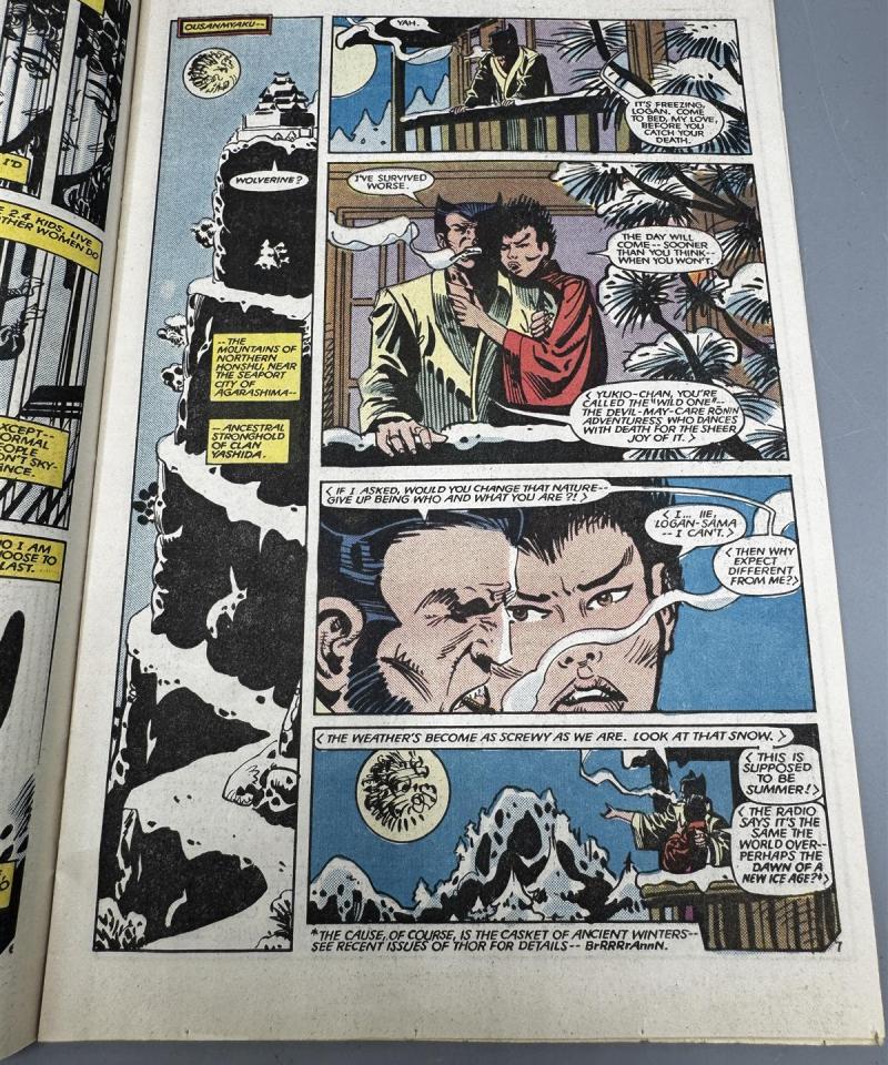 Vintage 1980-luvun sarjakuva Kitty Pryde and Wolverine