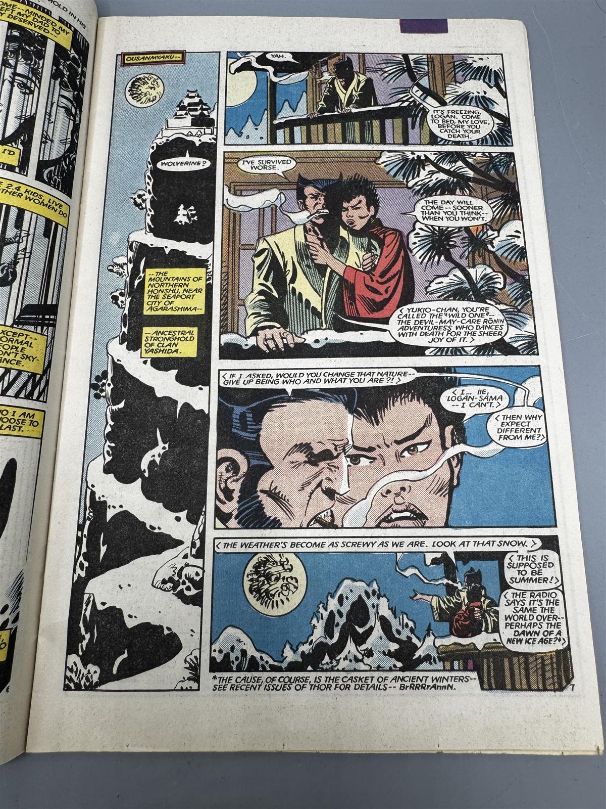 Vintage 1980-luvun sarjakuva Kitty Pryde and Wolverine