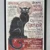 Art Nouveau Chat Noir kehystetty juliste