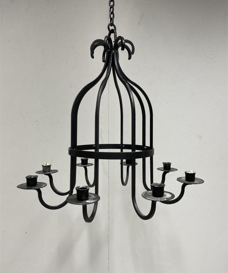 Kynttiläkruunu metalli musta