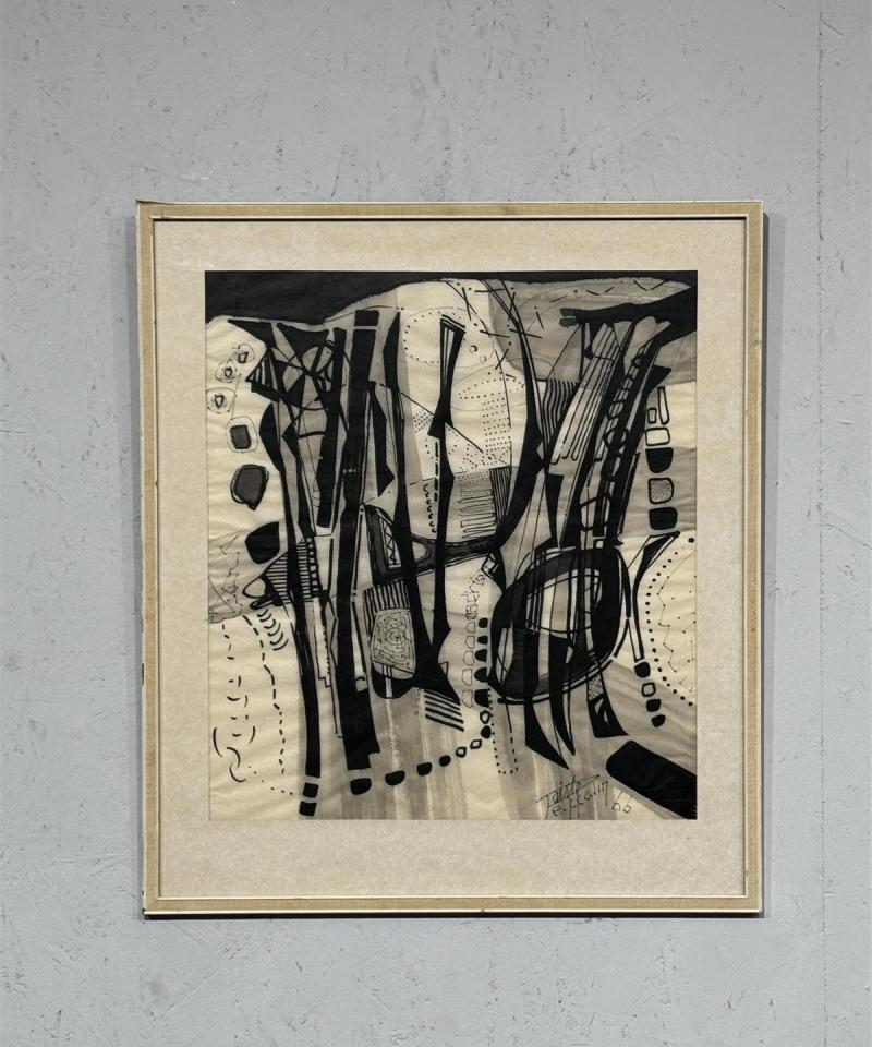 Taulu mustavalkoinen Taisto Pekkalin -66