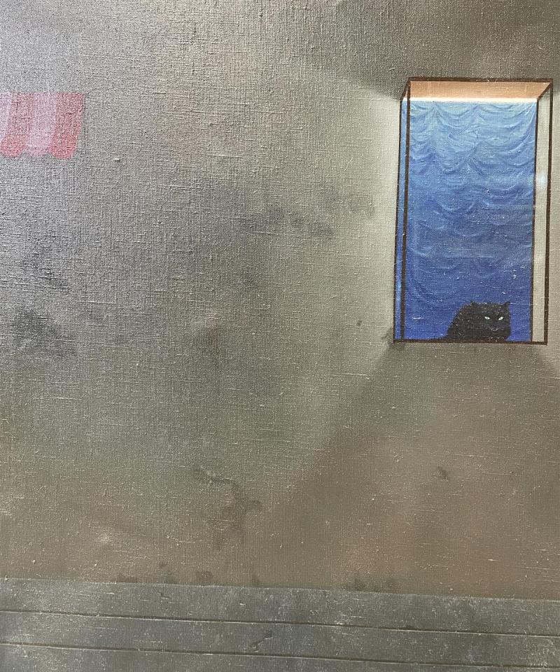 Taulu ”Spotkanie z Behemotem” öljyväri, Puola