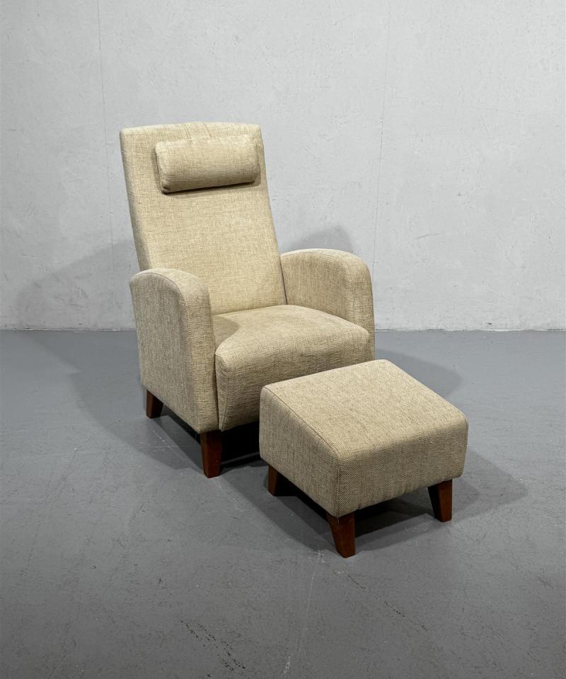 Nojatuoli ja rahi, beige