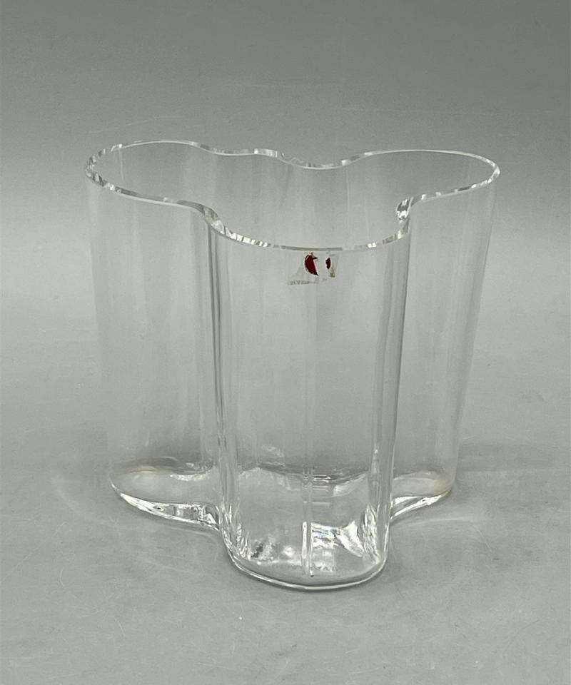 Iittala Aalto maljakko kirkas 95mm, Alvar Aalto