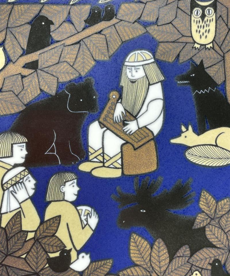 Arabia Kalevala 150-vuotta juhlalautanen