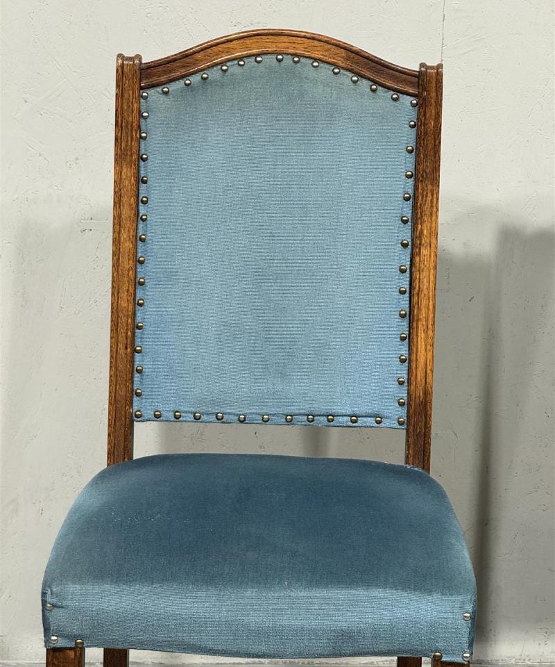 Vintage tuolit (4kpl), sininen verhoilu