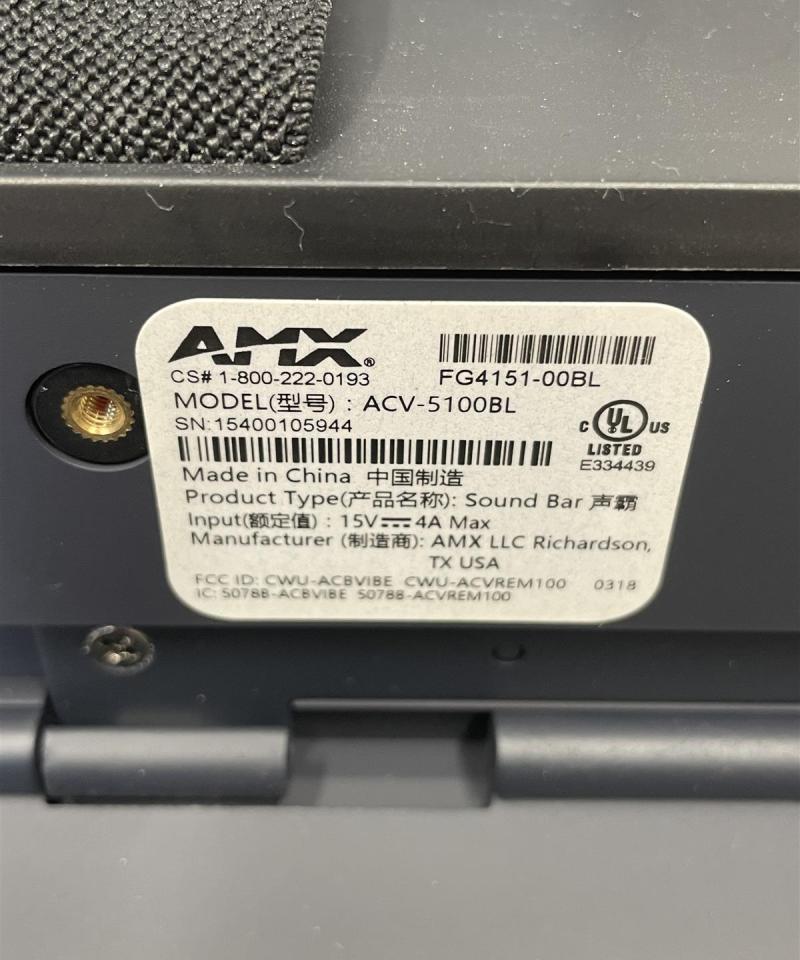 AMX ACV-5100BL videoneuvottelu soundbar kameralla(A)