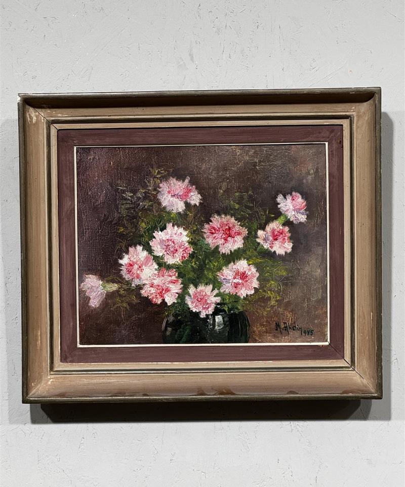 Taulu öljyvärimaalaus kukka-asetelma Marina Akutin