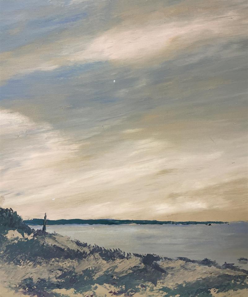 Taulu Rantamaisema öljyväri, Boris Mikojan