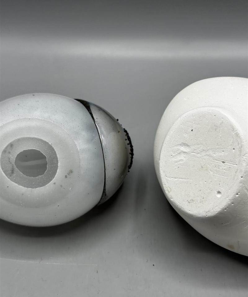 Lasinen lintu ja keraaminen koristelintu (2kpl)