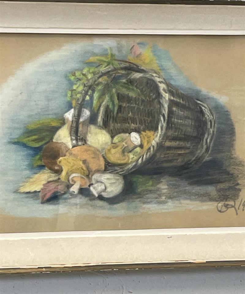 Taulu Pastellimaalaus, signeerattu