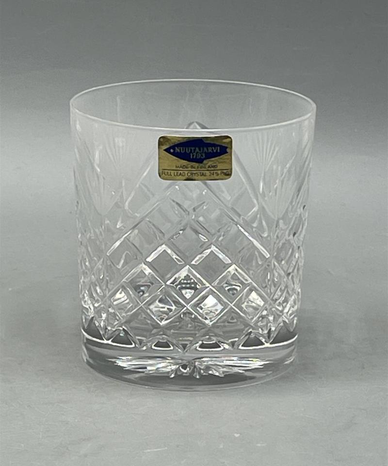 Nuutajärvi Wanha Kartano kristalli vesilasi 6kpl
