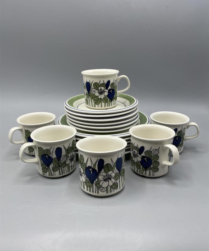 Arabia Krokus kahvikupit 6kpl, Esteri Tomula