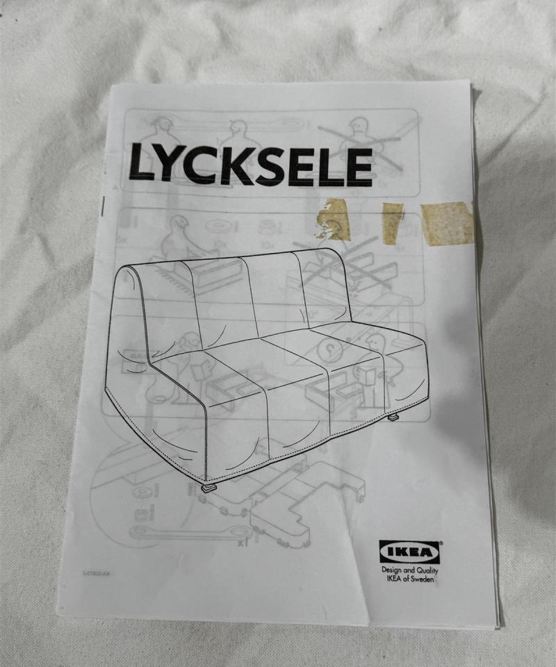 Ikea Lycksele vuodesohva valkoinen