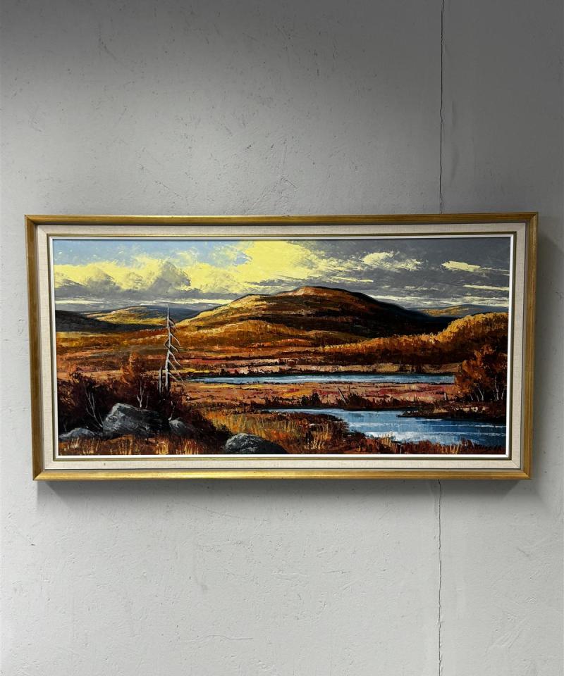 Taulu tunturimaisema öljyvärimaalaus Risto Vuolas