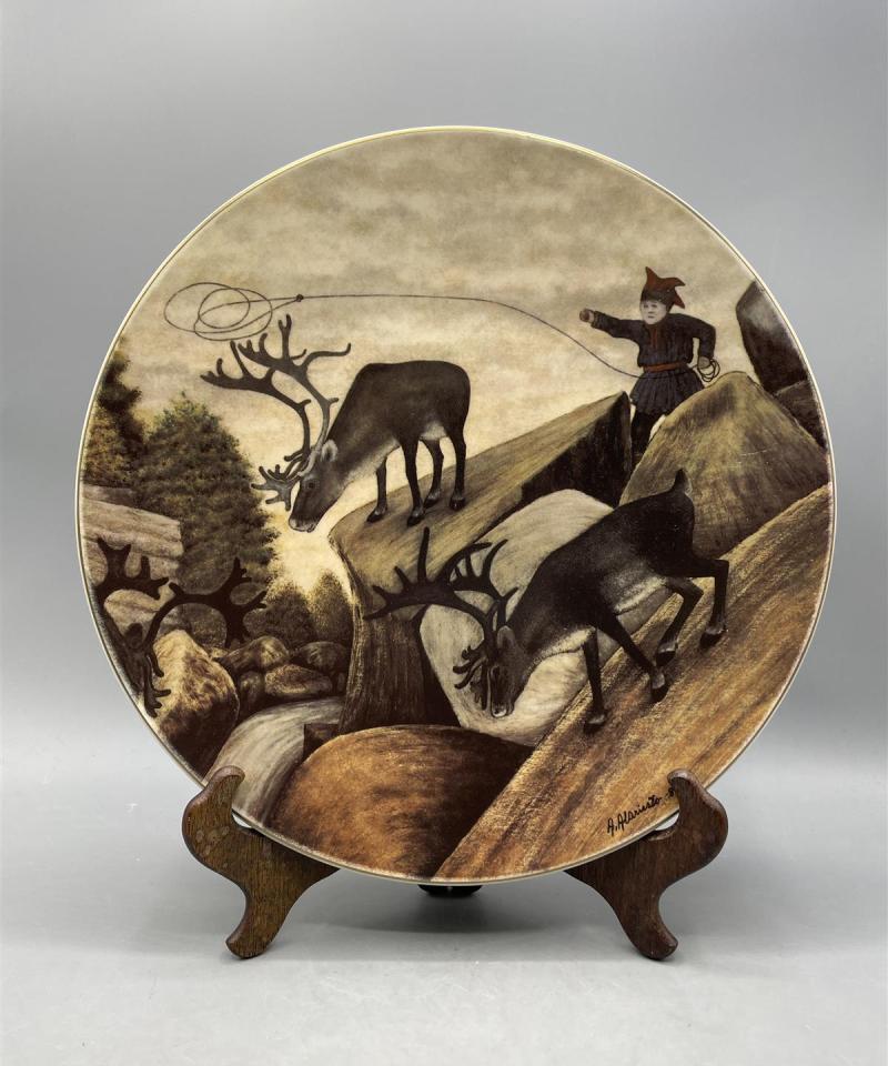 Arabia Art Lappi taidelautanen, Andreas Alariesto -83