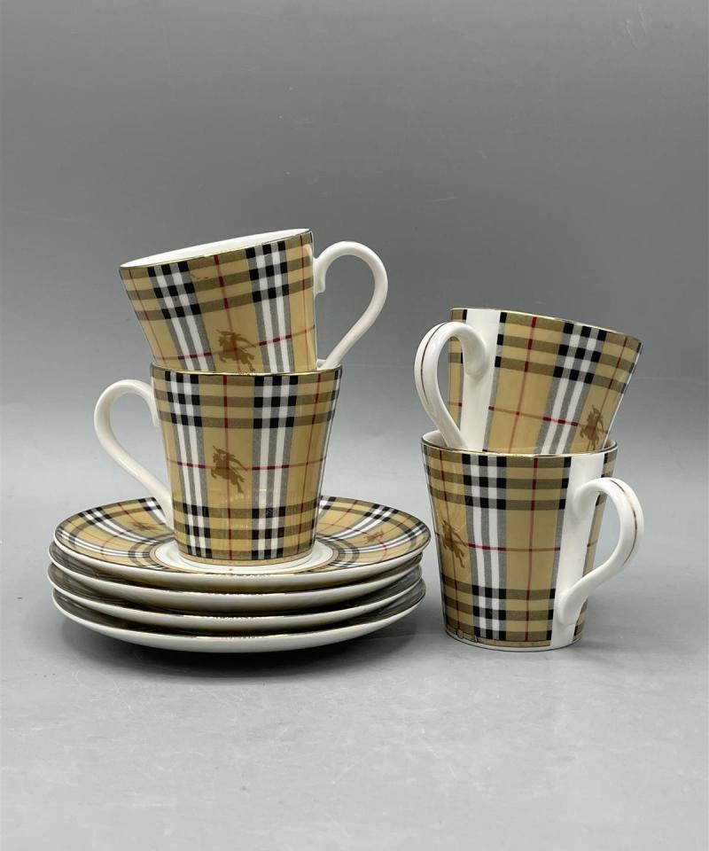 Burberrys posliini kahviastiat 6-osaa