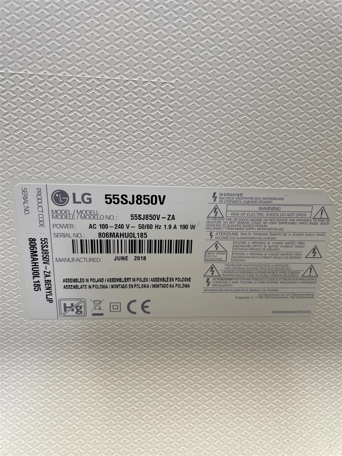 LG 55” 4K Super UHD Smart TV