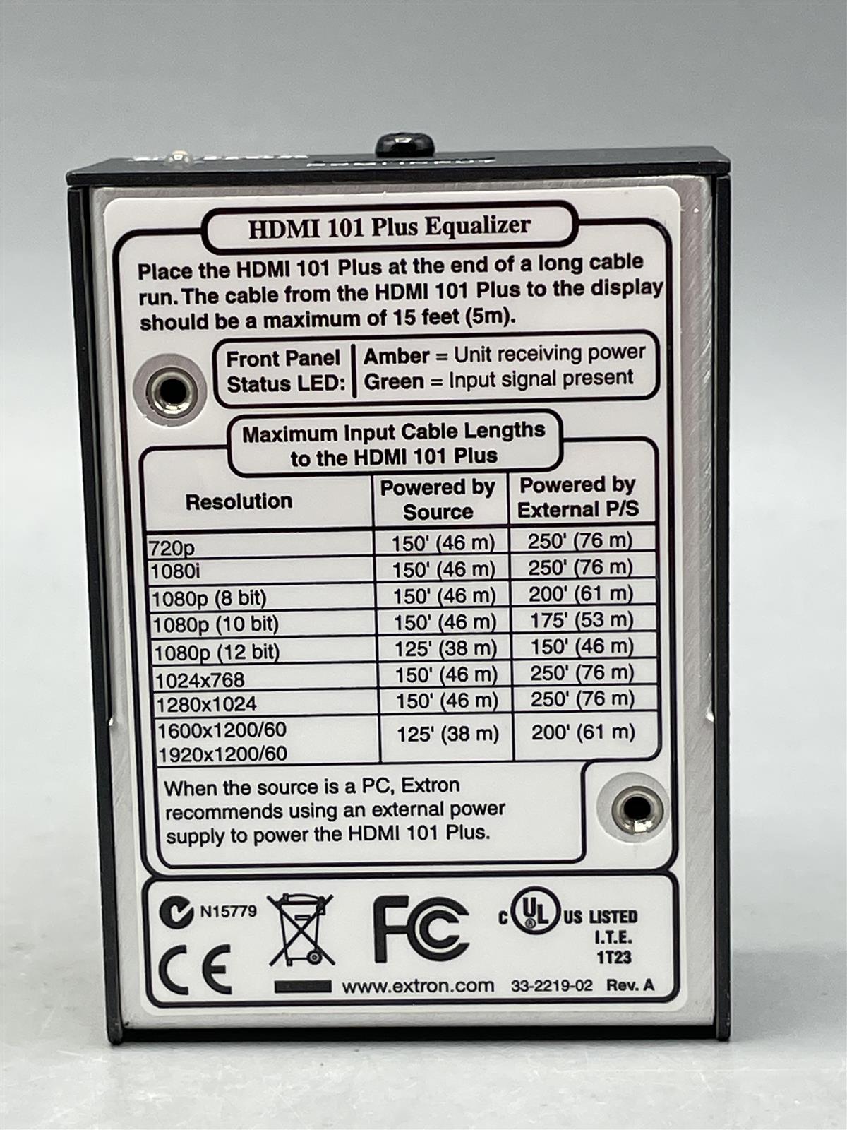 Extron HDMI 101 Plus (A)