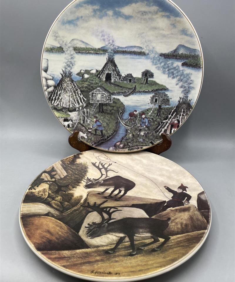 Arabia Lappi isot taidelautaset 1980-1985, Andreas Alariesto