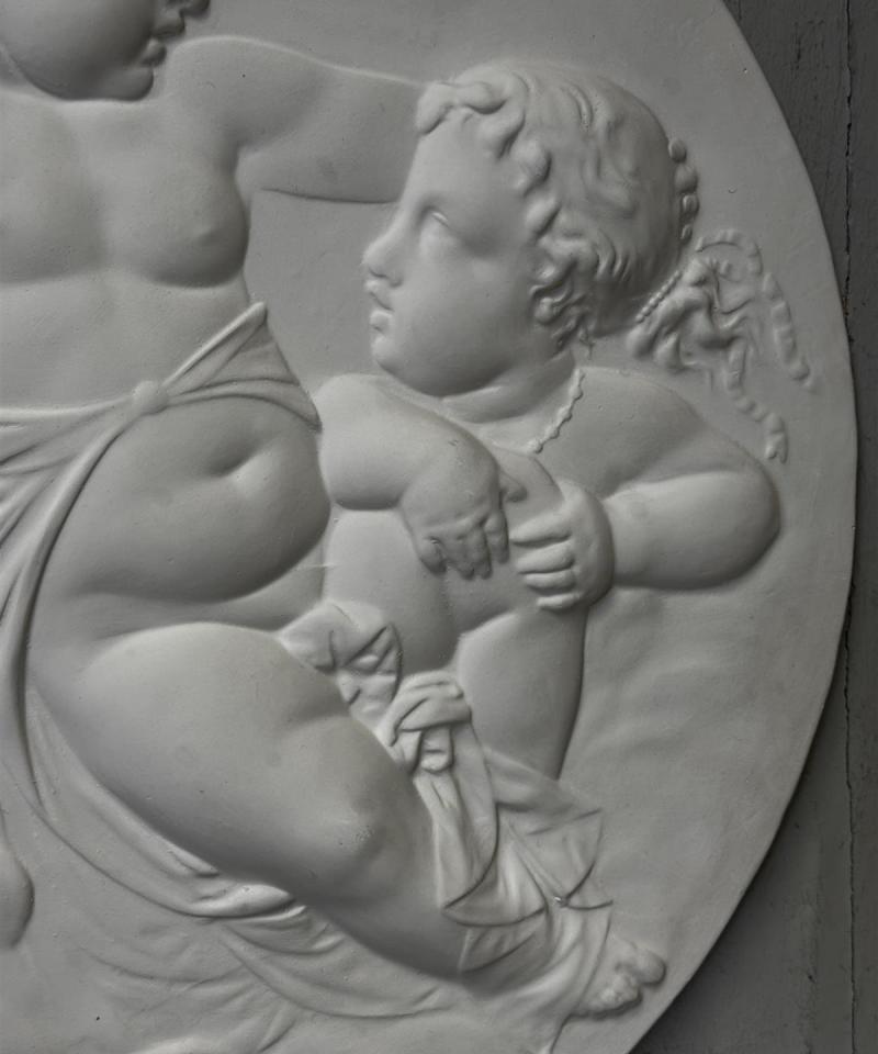 Klassinen kipsi reliefi 70cm