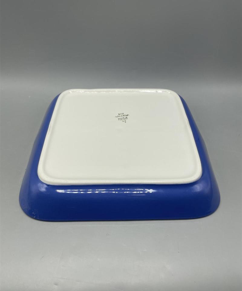 Arabia lohkovati tarjoilulautanen sininen