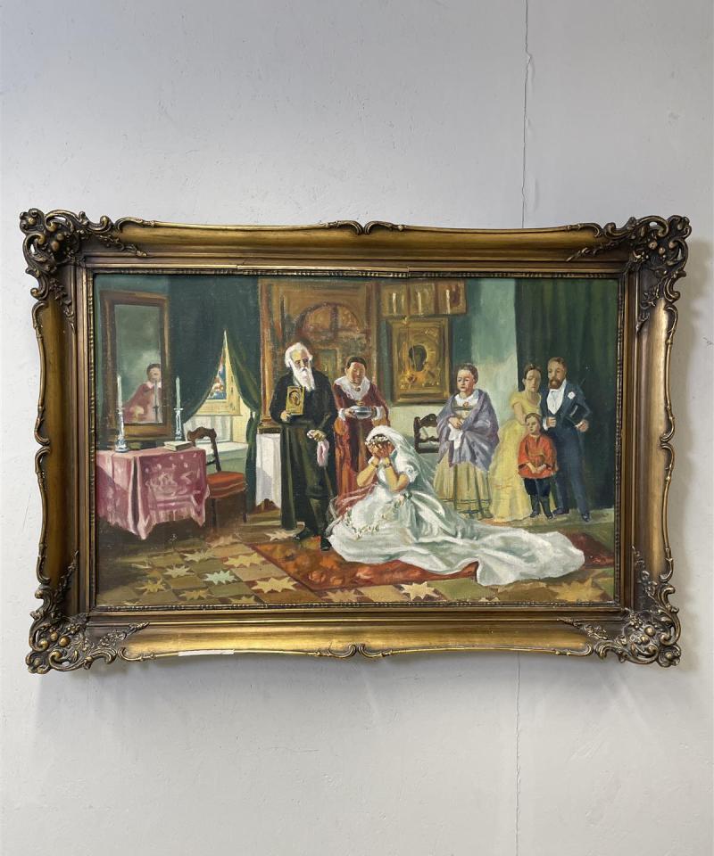 Taulukopio ”Before the Wedding” öljyvärimaalaus