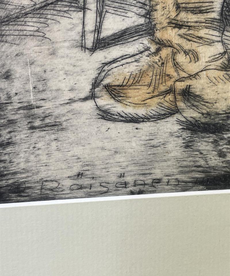 Taulu ”Juttutuokio” etsaus, O Räisänen