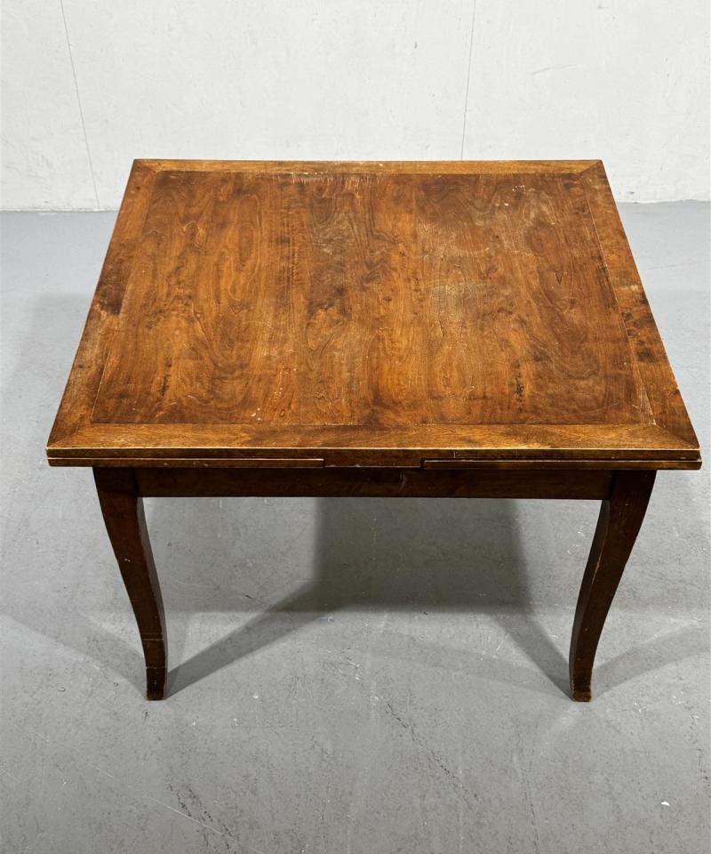 Vintage ruokapöytä 100x90cm levitettävä