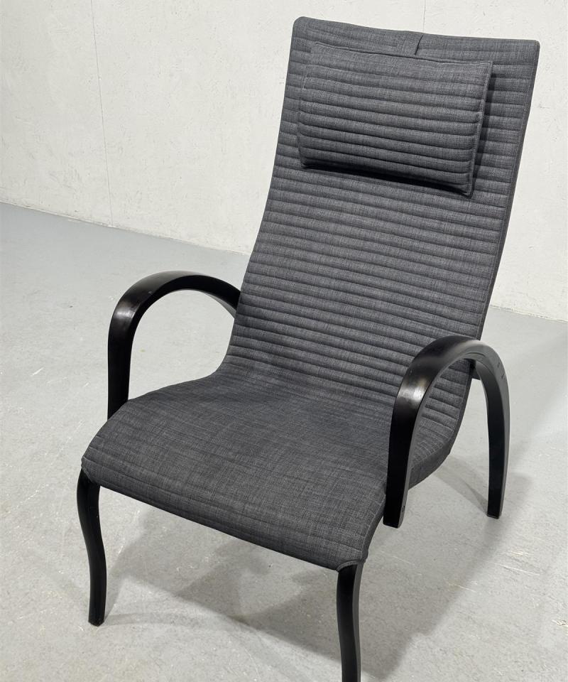 Asko Harlekiini nojatuoli, musta/harmaa