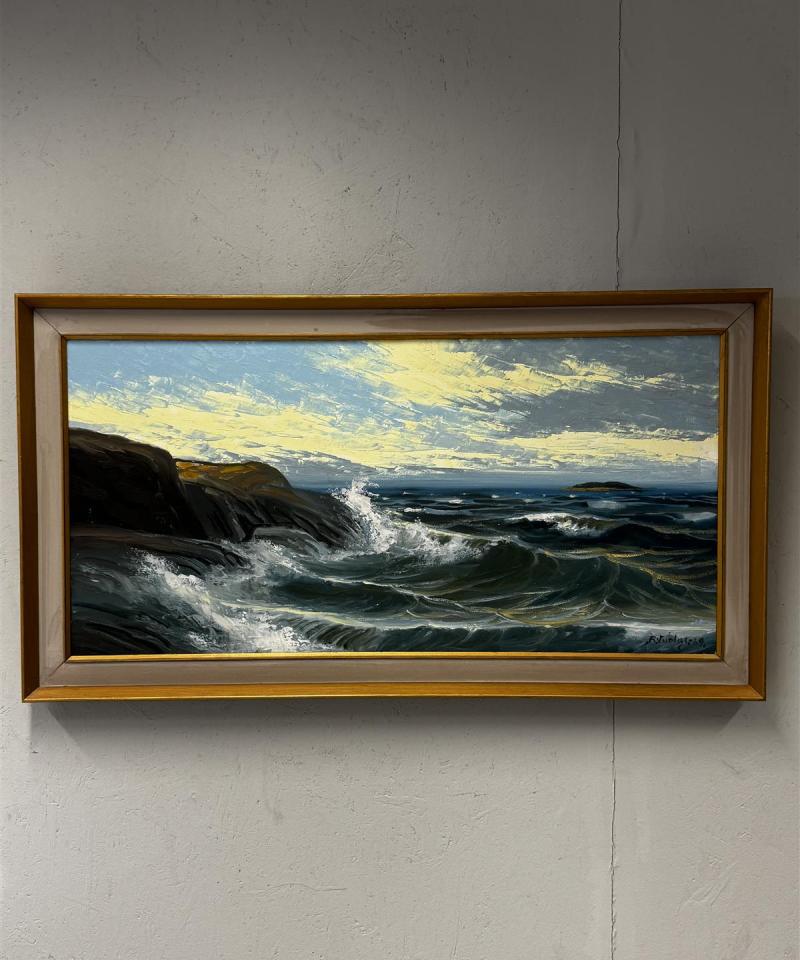 Taulu merimaisema öljyvärimaalaus Risto Vuolas