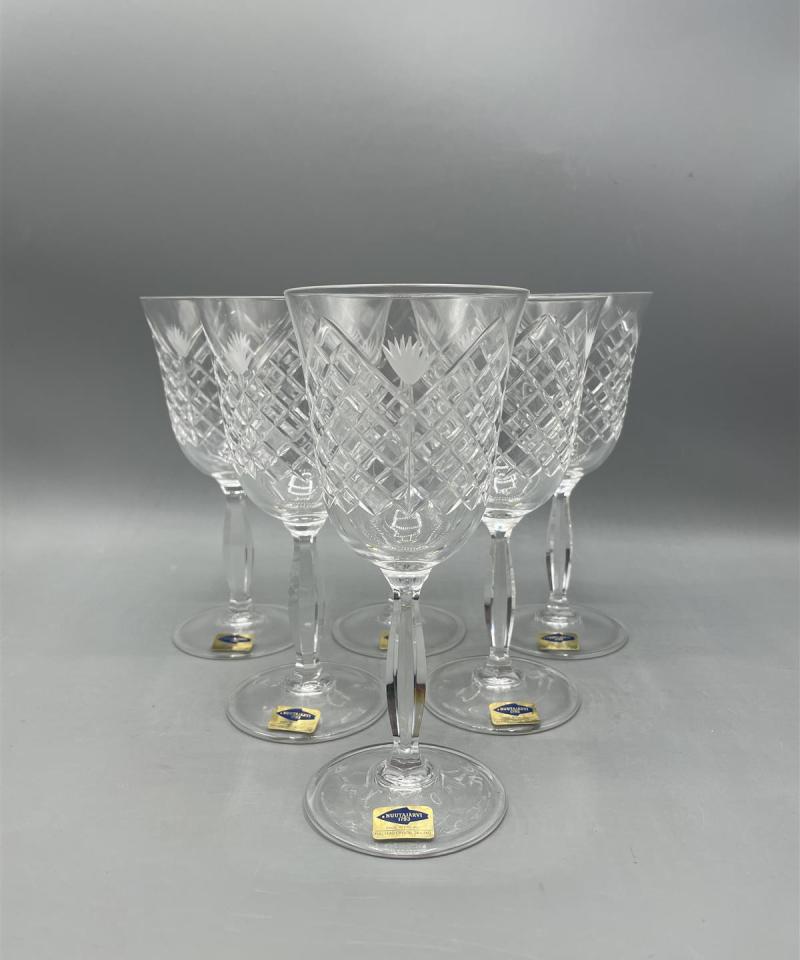 Nuutajärvi Wanha Kartano kristalli Punaviinilasi 6kpl