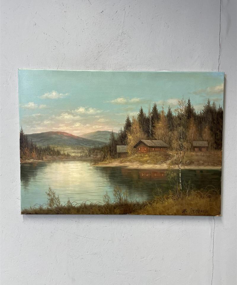 Taulu Maisemamaalaus öljyväri, R Immonen